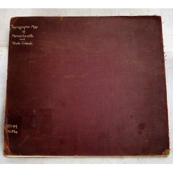 Topographic Map of Massachusetts and Rhode Island